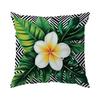 Pcs Tropical Plant Leaves Singlesided Printed Pillowcase Cushion Coversuitable For Living Roombedroomcar Decoration