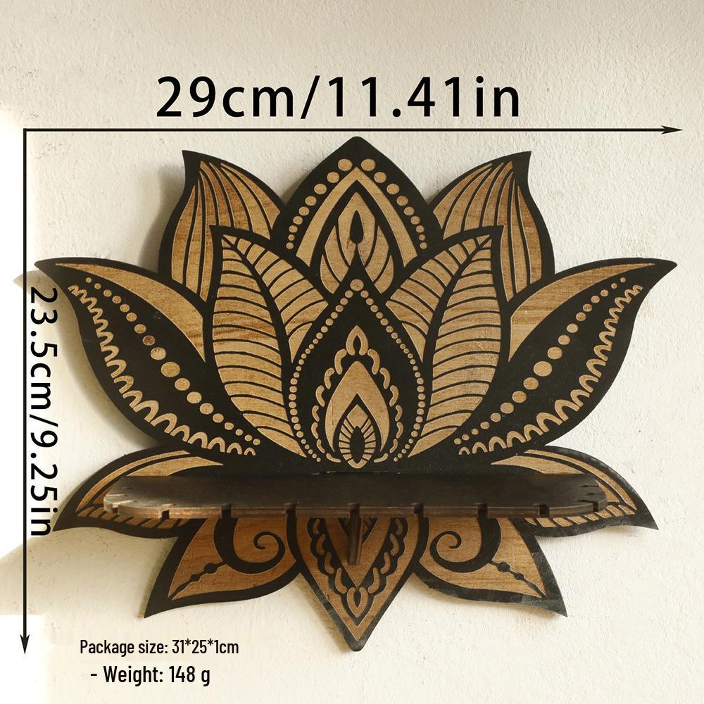 

Wooden Butterfly Crystal Storage Shelf - Simple Wall Ornament Decoration