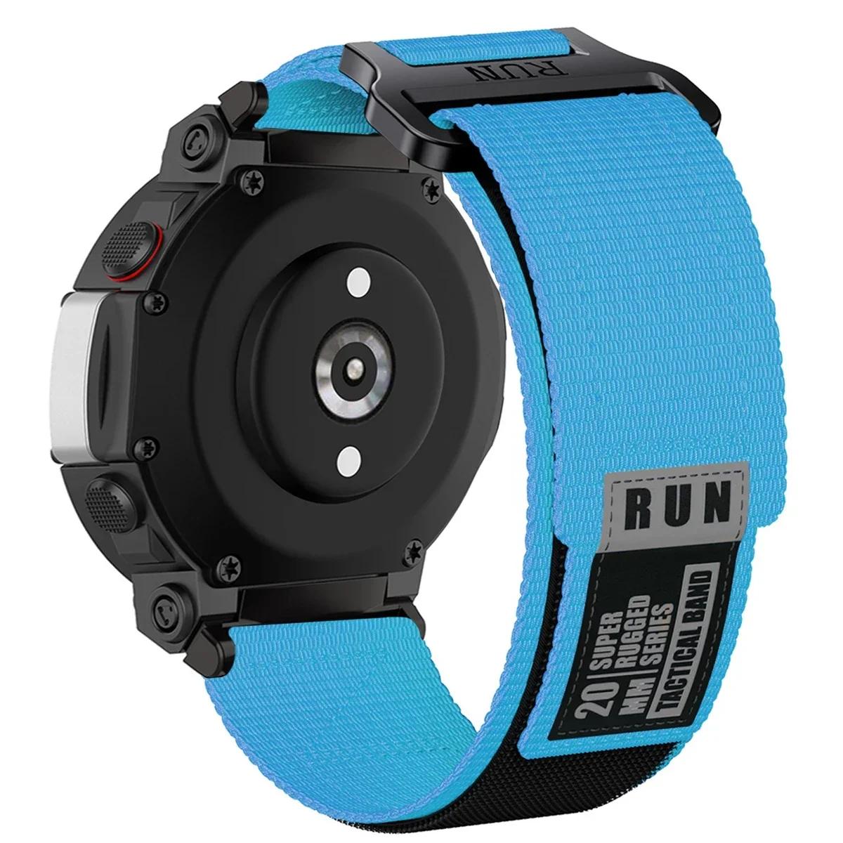 

Нейлоновый ремешок для Amazfit T-rex 3 2 Ultra, ремешок для часов Huami Amazfit Trex Pro T Rex, спортивный ремешок, аксессуары для браслета для умных часов For T-rex 3 небесно-голубой