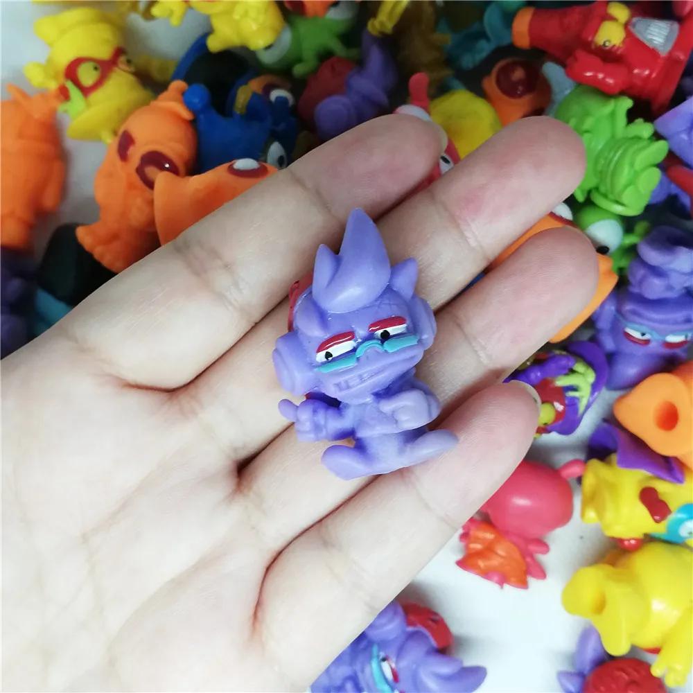 10-200 stk Superzings Zomlings Anime Dukker Leker Dyr Søppeldukke 3CM Gummimodell Actionfigurer Leketøy Barn Gutter Gave