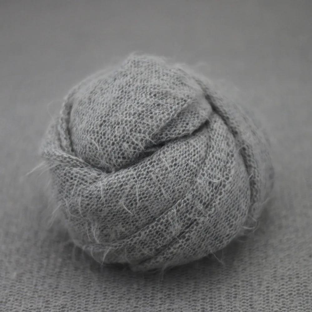Newborn Photography Clothing Baby Wrap Cloth Set Mohair Knitted Scarf Infant Photo Shooting Outfit Growth Souvenir Gift Props