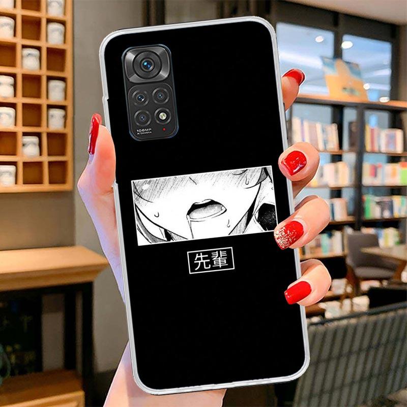 Japanese Aesthetic Text Letter Cover Phone Case For Xiaomi Redmi Note 15 14 13 12 11 10 Pro Plus 14S 12S 11S 11T 11E 10S Soft Fu