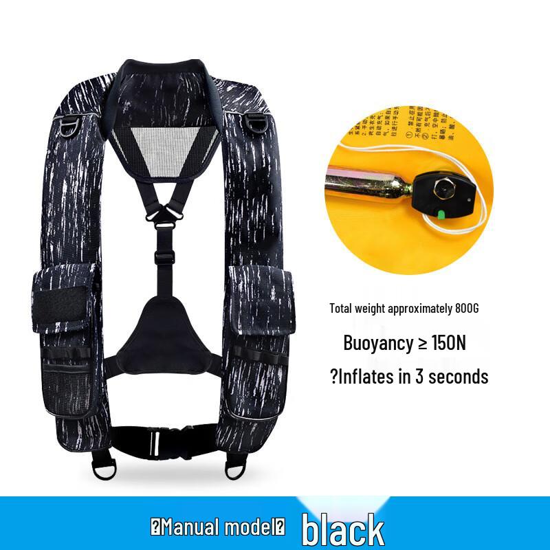 Inflatable Fishing Life Vest One Size