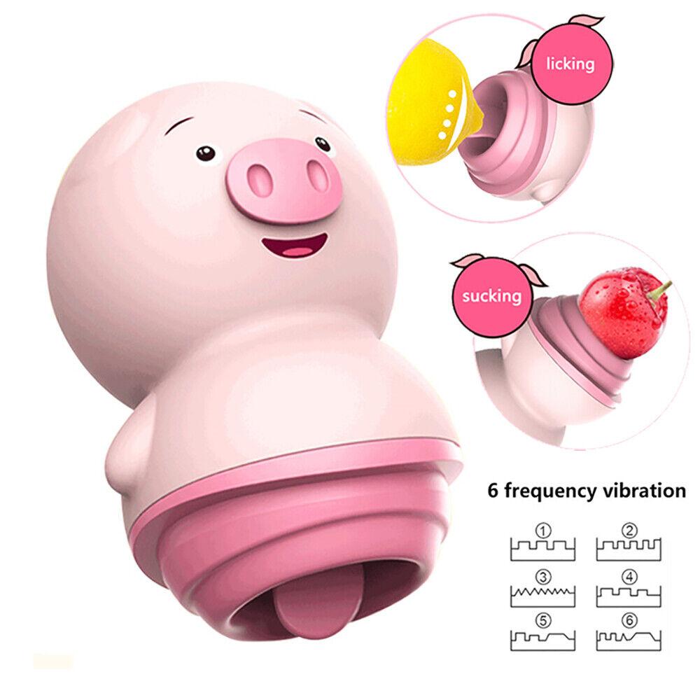 10 Frequency Cute Pig Sucker Vibrator Nipple Clitoris Sucking Breast Massager Female Masturbation Orgasm Supplies Adult Sex