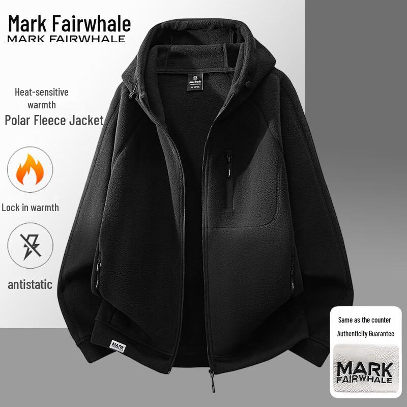 Mark Fairwhale Men's Hooded Fleece Jacket