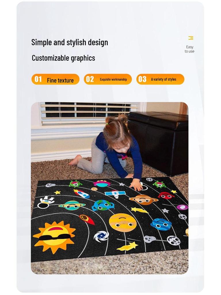 Felt Busy Board for Children's Learning - Kindergarten Felt Toys