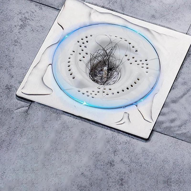 New Household Vortex Floor Drain Filter Bathroom Sewer Hair Filter Toilet Drainage Anti-hair Universal