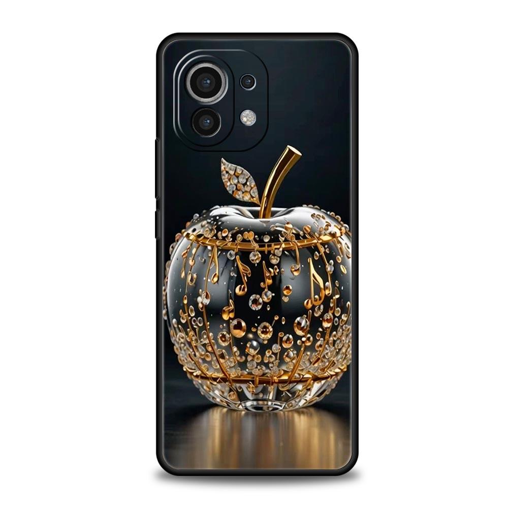 

Happy Black Apple Phone Case Cover for Xiaomi Mi 17 Pro Max 15 14 13 12 11 Ultra 15T 14T 13T 12T 11T Pro Lite Soft TPU Shell Bag Xiaomi 15T