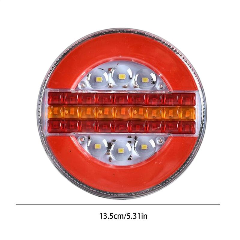 LED Trailer Light 5.3 Inch Round Stop Turn Tail Lights LED Rear Lighting Stop Turn Lamp Safety Accessories For RV Car Truck Boat