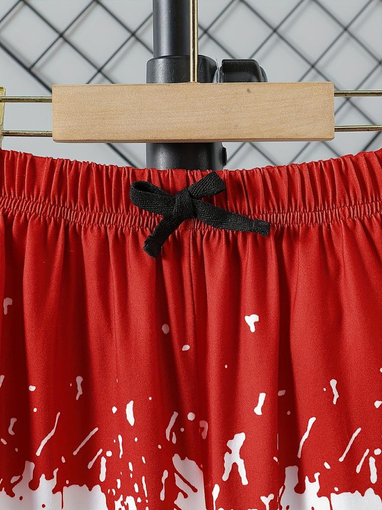 Boy's 2pcs, T-shirt & Shorts Set, Color Block Short Sleeve Top, Casual Outfits, Kids Clothes For Summer