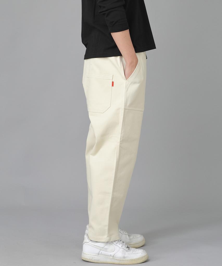 Seinteukeulu Ankle Drop Classic Fatigue Tapered Pants Aft-306 Cream