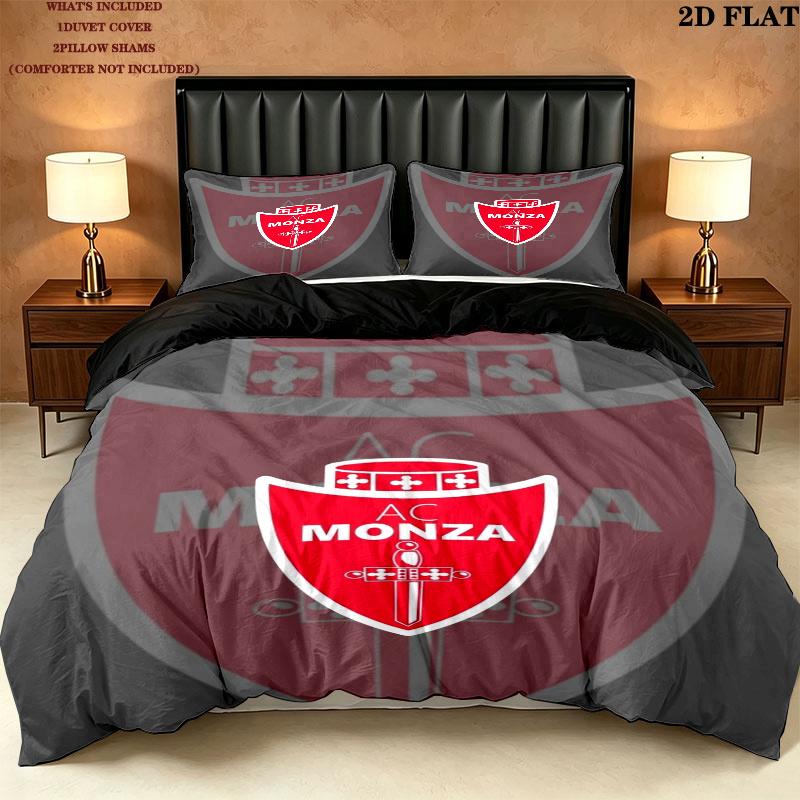 Ac Monza Pattern Bedding uilt Set uilt Cover Pillowcase Home Decoration Birthday Gift (1 * duvet cover + 2 * pillowcase without core)