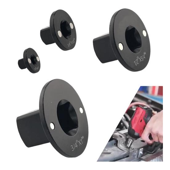 4Pcs/Set Drive Ratchet Adapter Set Impact Socket Adapter Set Carbon Steel Magnetic