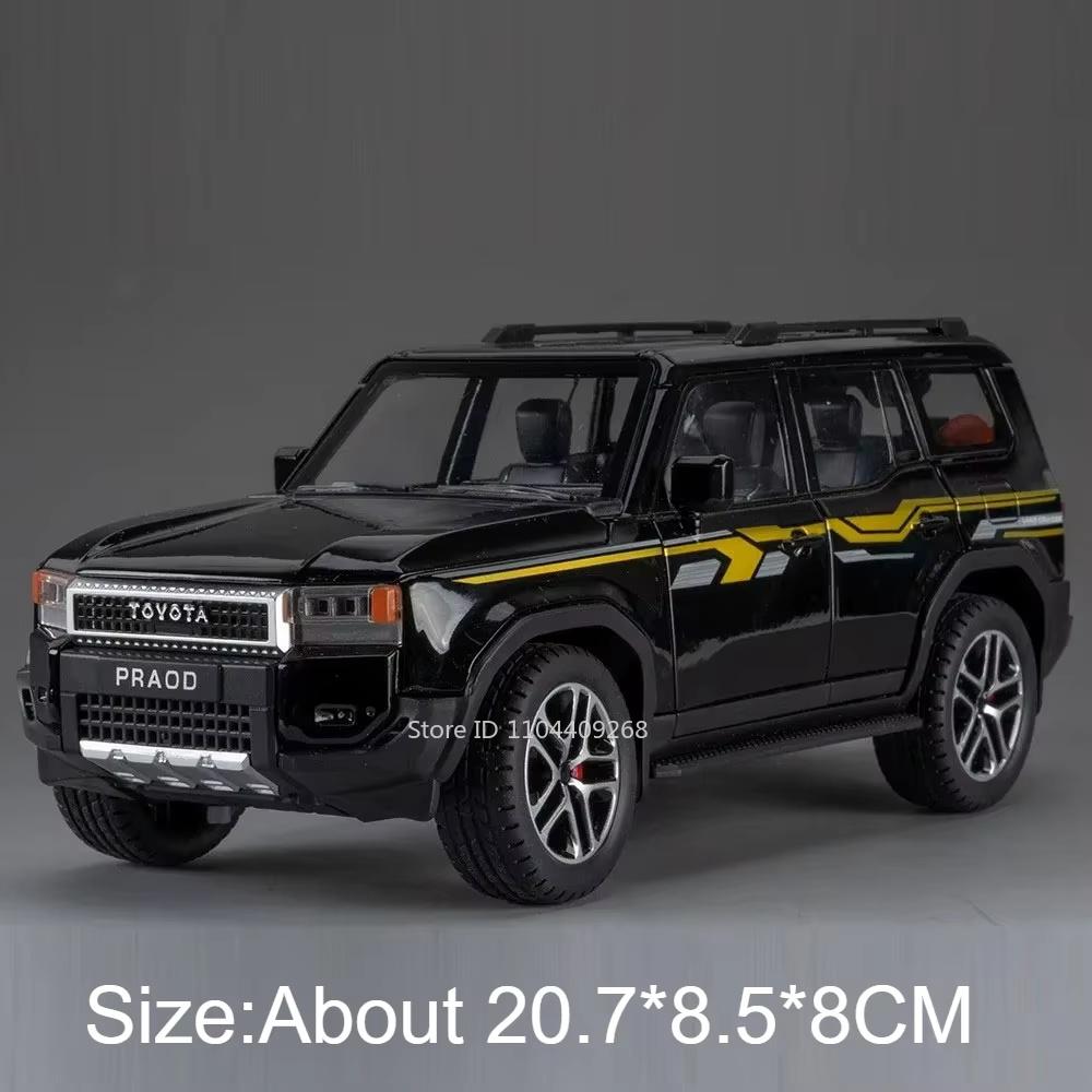 

1:Масштаб 24 Prado LC250 Land Cruiser LC80 Модель автомобиля Игрушка Звук и Свет Двери Открываются Внедорожники Модели Настольные Украшения для Мальчиков