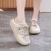 CRLAYDK 2024 Women's Fashion Mesh Breathable Slip On Shoes Backless Summer Casual Loafers Slides Platform Walking Sneakers