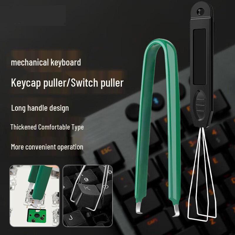 Mechanische Tastatur Keycap & Switch Puller Werkzeug mit Stahldraht zum Entfernen, Austauschen & Reinigen