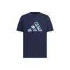 Casual Sport Solid Color Short-Sleeve T-Shirt for Men, Dark Indigo