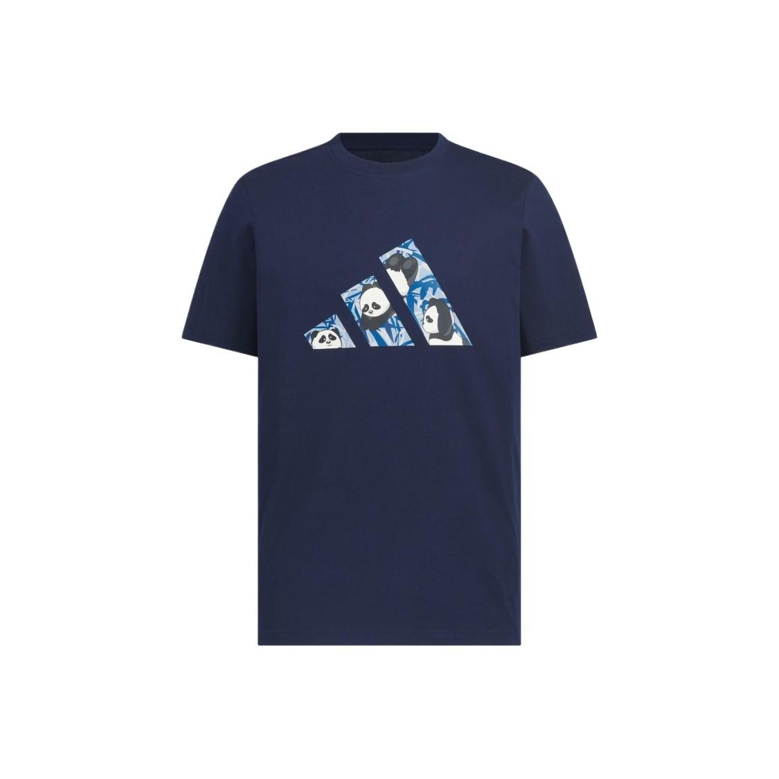 

adidas Casual Sport Solid Color Short-Sleeve T-Shirt for Men, Dark Indigo M