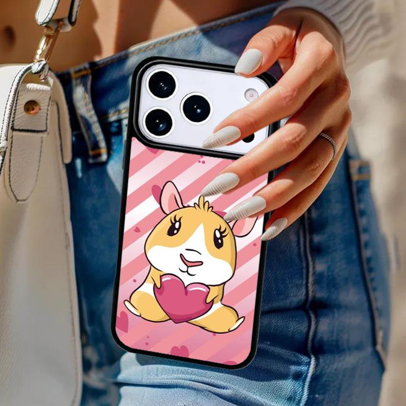 Cartoon Meerschweinchen Handyhülle Für iPhone 17 Air 14 15 13 12 Max Hülle Für Apple 14 15 16 16e 11 Pro Max Plus Hülle
