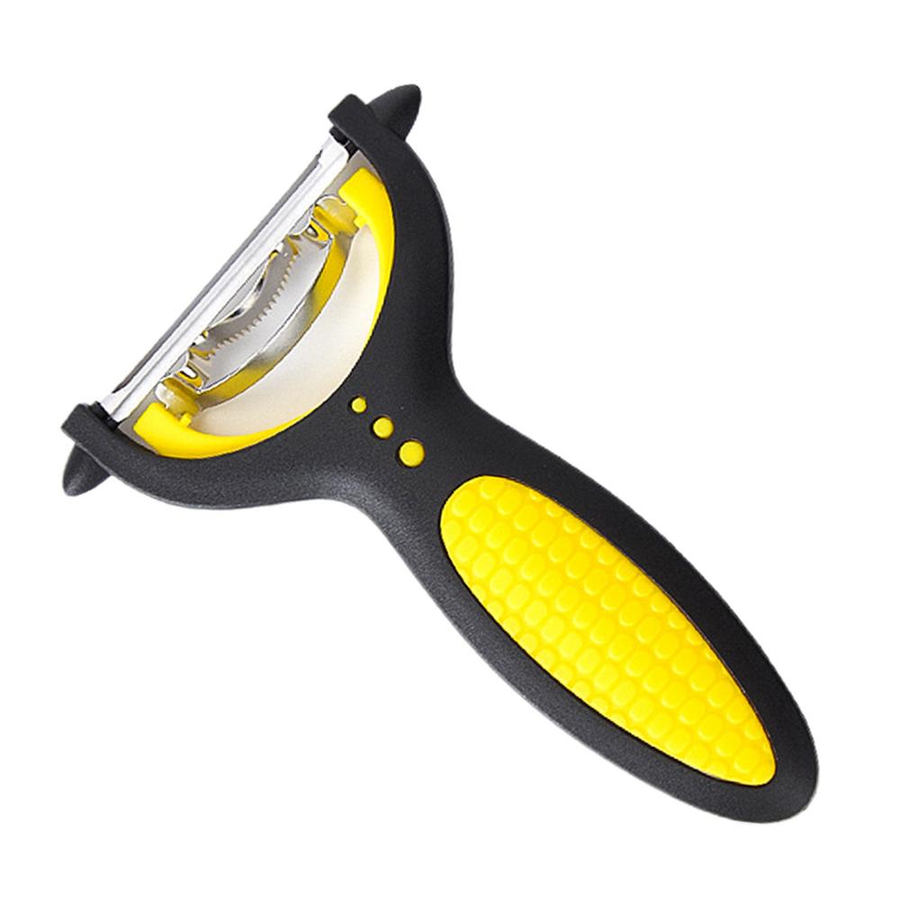 Stainless Steel Corn Stripper 2 In 1 Stainless Steel Veggie Fruit Peeler Non-Slip Handle Cutter Kernels Removes Corn Kernels