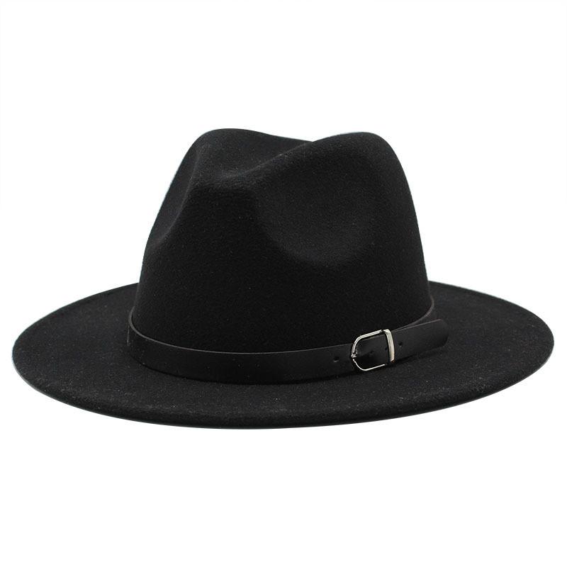 Unisex Wool Felt Top Hat With Wide Brim For Formal Events And Gift Giving