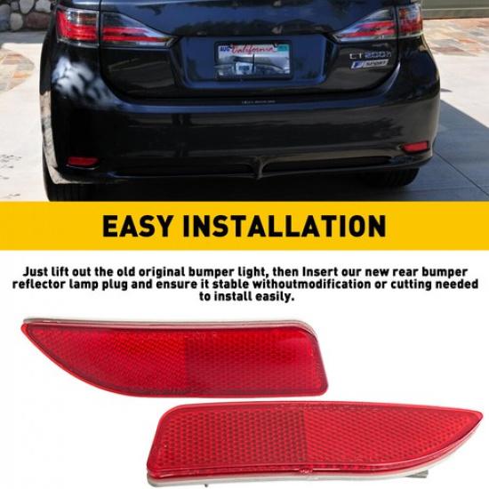 Rear Bumper Lamp Reflector Light For Toyota Corolla 2011 2012 2013 Left Right EV