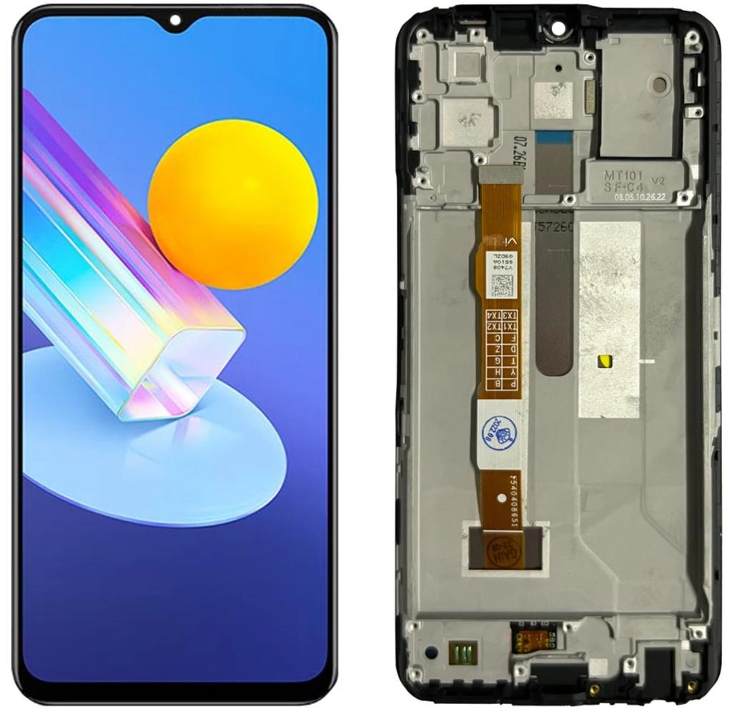 Original VIVO Y72 5G LCD Display + Touch Screen (Refurbished) Frame Black