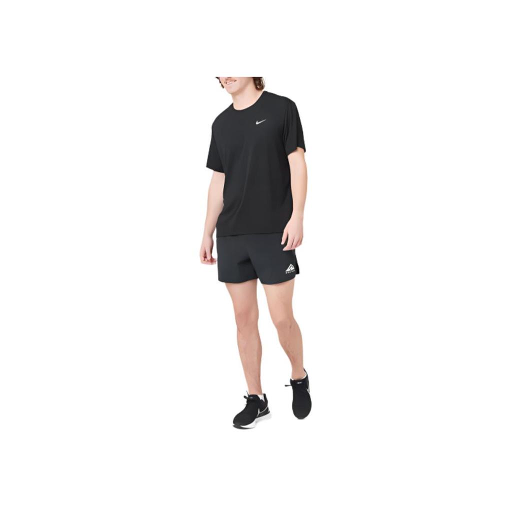 Nike Trail Second Sunrise Logo Drawstring Summer Shorts Men Bottoms Black DV9311-010