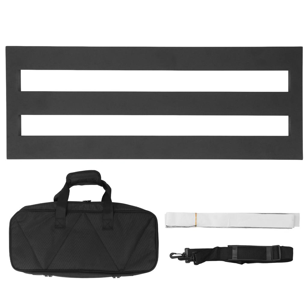 Electric Guitar Effect Pedal Board Aluminum Alloy Guitar Effector Board with Carrying Case