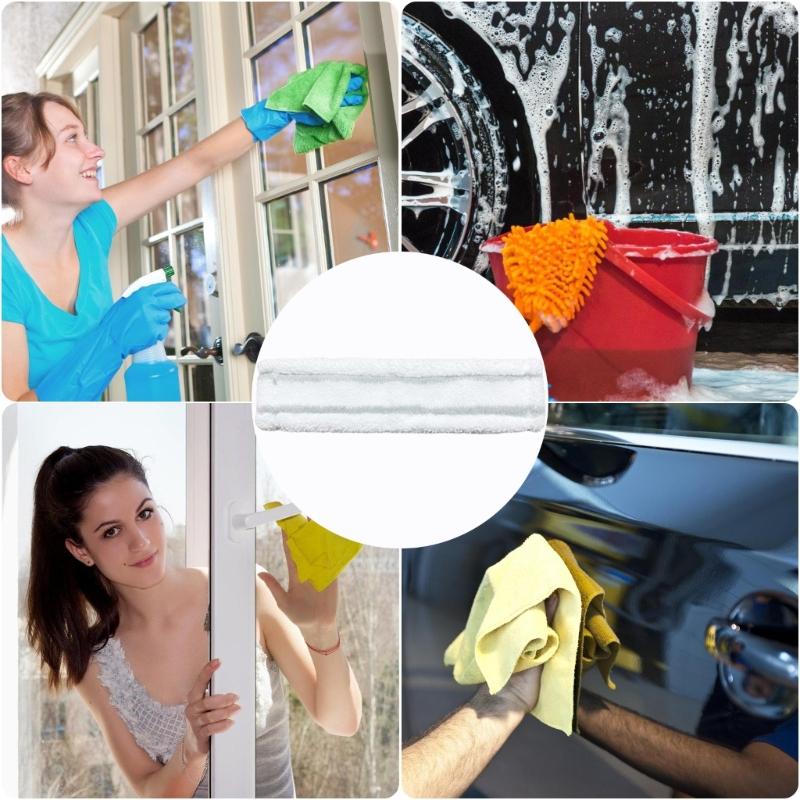 Pack of 10 Replacement Mop Cloths Easy to Install Steam Mop Pad Floor Cleaning Pad Mop Attachments Perfect for Steam Mop