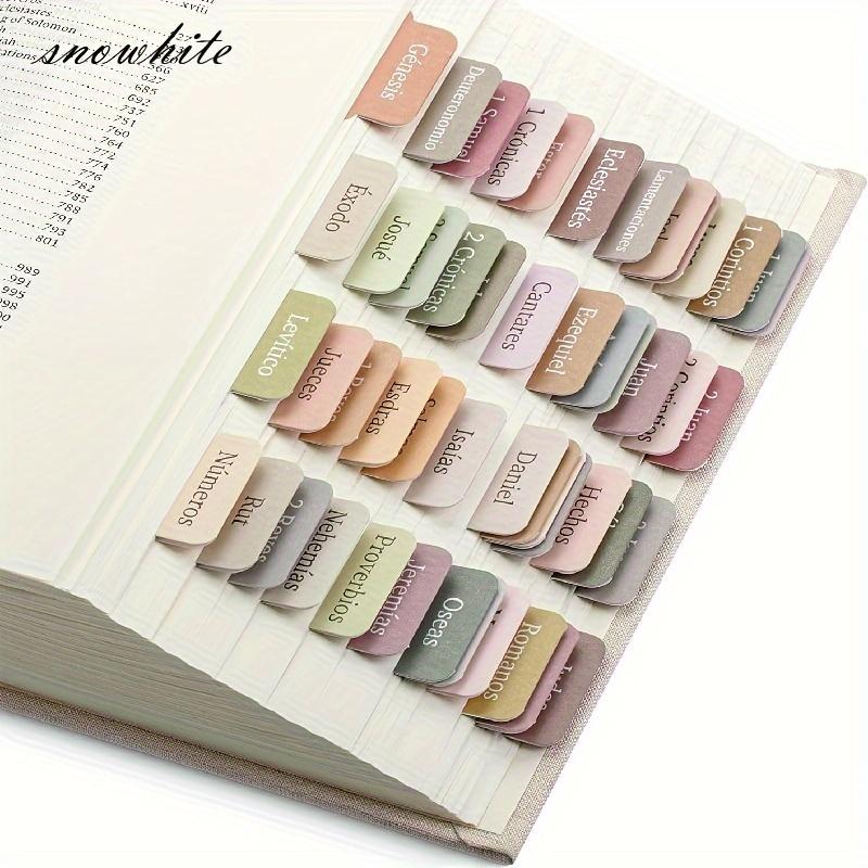 Boho-Themed Bible Tabs for Study Laminated for Both Men And Women Perfect for Bible Journaling with Large Print Repositionable Sticker Accessories.