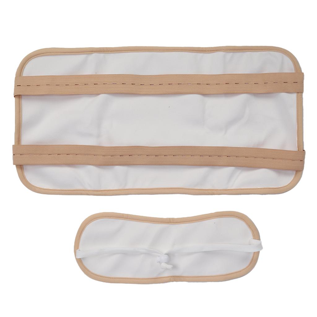 Castor Oil Pack Wrap Reusable Washable Oil Leakage Prevention Button Castor Oil Waist Neck Pack Skin Color