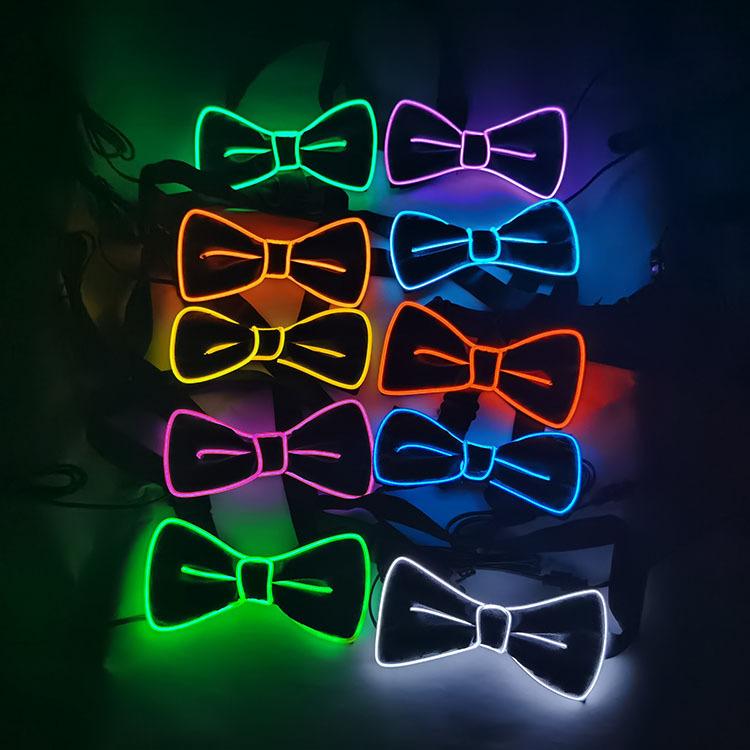 LED svítící motýlek Svítící kravata na maturitní ples Párty Vystoupení Atmosféra Dekorace