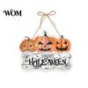 Durable Halloween Party Decor Pumpkin Door Hanging Decor, Spooky Festive Wall Ornament for Scene, Front Entryway Decoration, Trick or Treat Home Gift