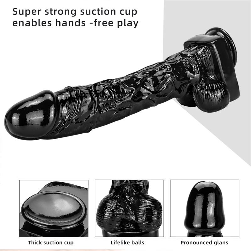 7.2cm Super Long Thick Simulation Dildo Hardcore Anal Plug Anal Chrysanthemum Toy Fake Penis
