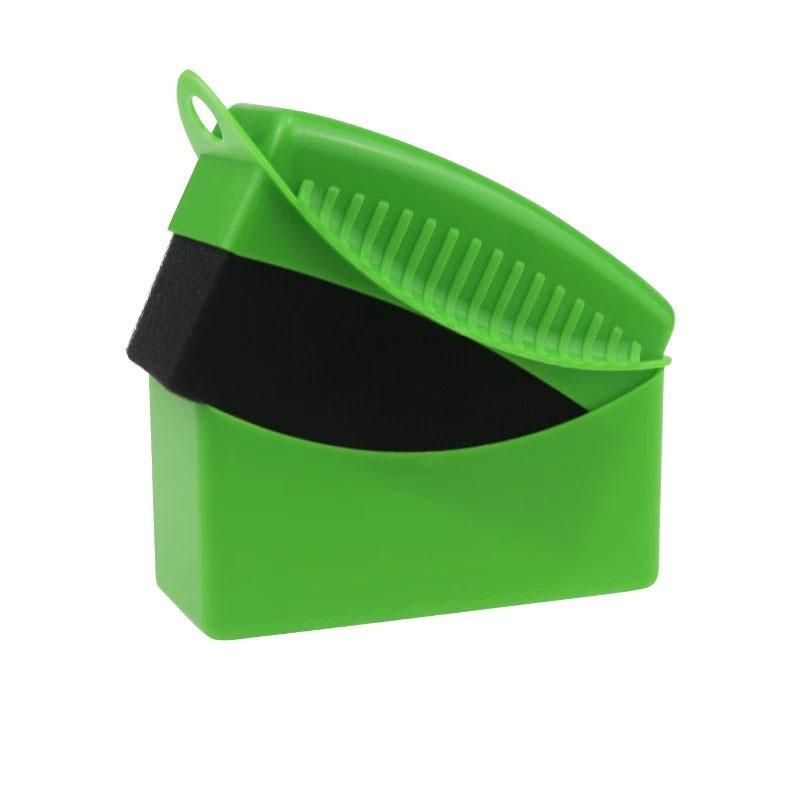 Wheel Rim Cleaning Brush and Applicator Sponge for Car Detailing