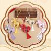 Satin Pony Embroidered Pendant Chinese Style Horse Hanging Decoration  Zodiac Year Gift