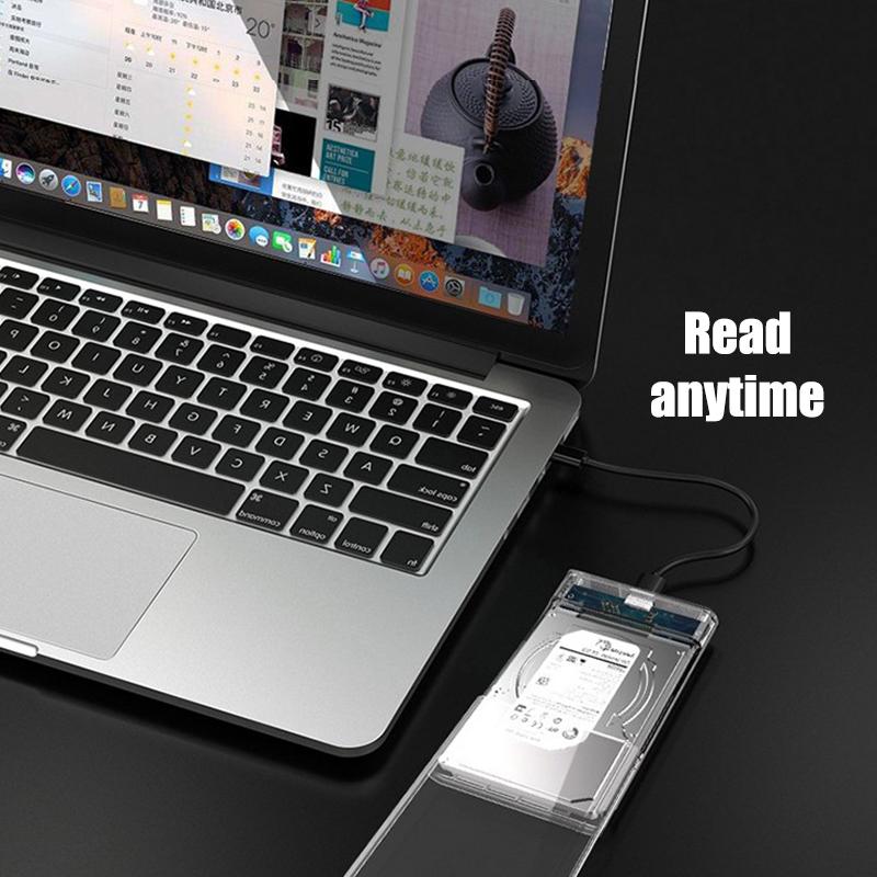 2,5-calowa obudowa na dysk twardy USB 3.1/2.0 Type C, obudowa na dysk SSD SATA, obudowa na zewnętrzny dysk twardy SSD lub HDD do notebooka