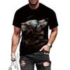 Wolf Picture Men's T-shirt Printing 3D Casual Trend Round Neck Quick-drying Short-sleeved T-shirt
