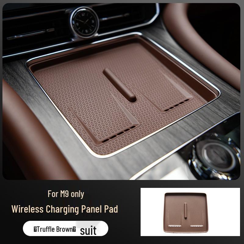 AITO M9 Silicone Anti-slip Wireless Charging Pad for Car Interior Modification