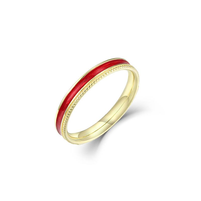 

925 Sterling silver transparent glue to make a textured plain ring, a niche ins wind ring. one size fits all
