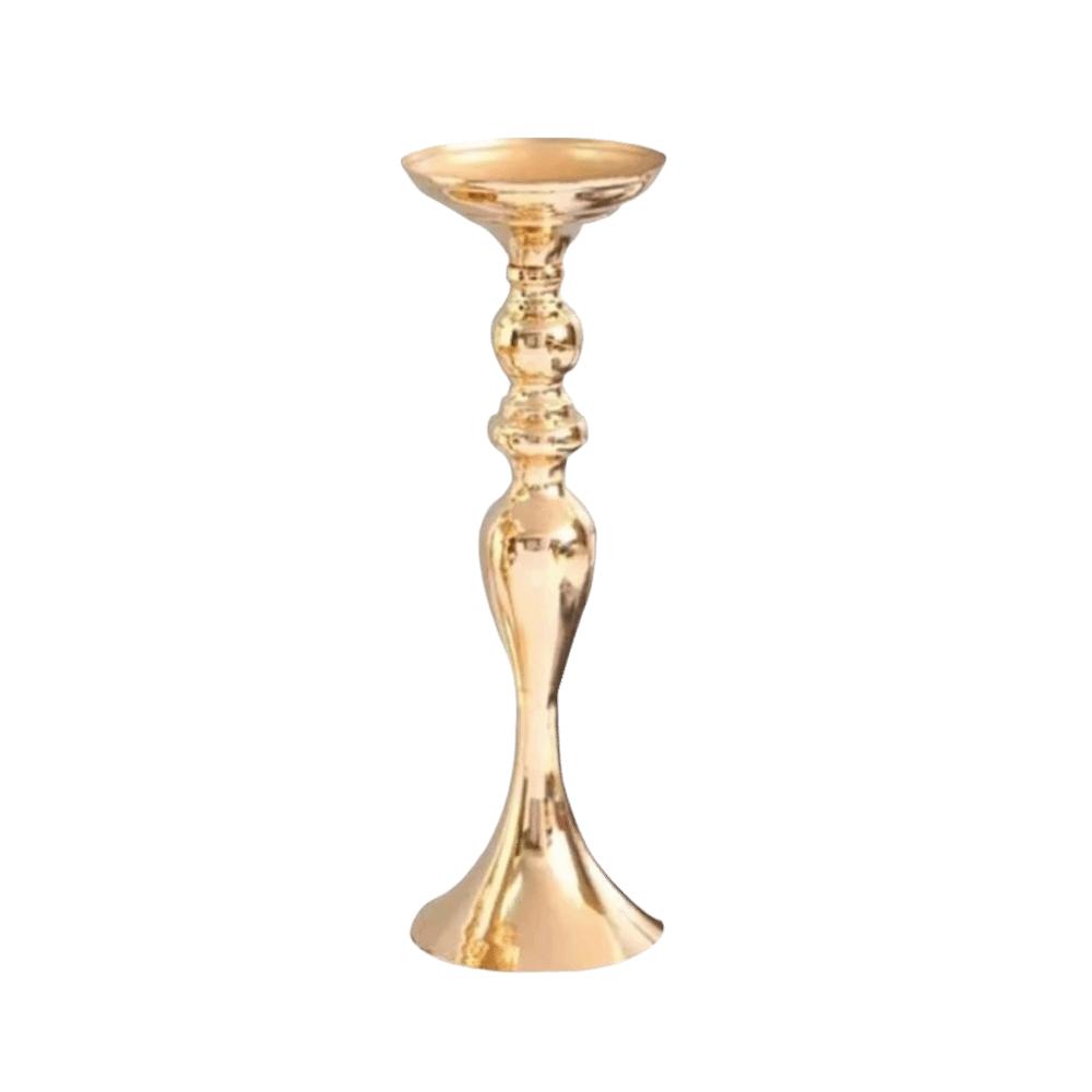 32/38/50cm Candlelight Plated Finish Flower Vase Base Elegant Candle Holder  Home Wedding Decor
