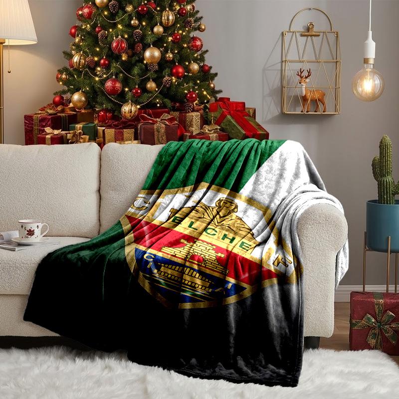Football Elche Crest Design Blanket Lightweight Ideal Bedding Blanket Perfect for Travel, Camping, Living Rooms, Offices, Sofas, Fan Christmas gift
