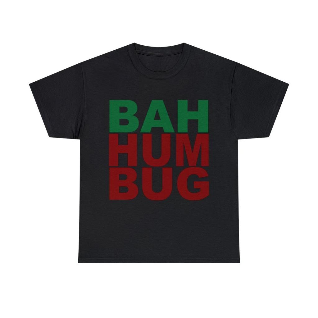 Bah Humbug Sarcastic Christmas Graphic Tee Shirt, S-5XL