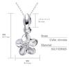 [Sears] Pendant Top, Men's & Women's, Sterling Silver 925, Hawaiian Plumeria Design, sp01-0007