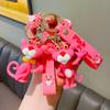 Pink Panther Keychain Cartoon Style For Cars Bags And Creative Gifts Student