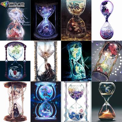 Cross Stitch Kit DIY Diamond Embroidery Girl In Hourglass Bottle Diamond Painting Home Decor