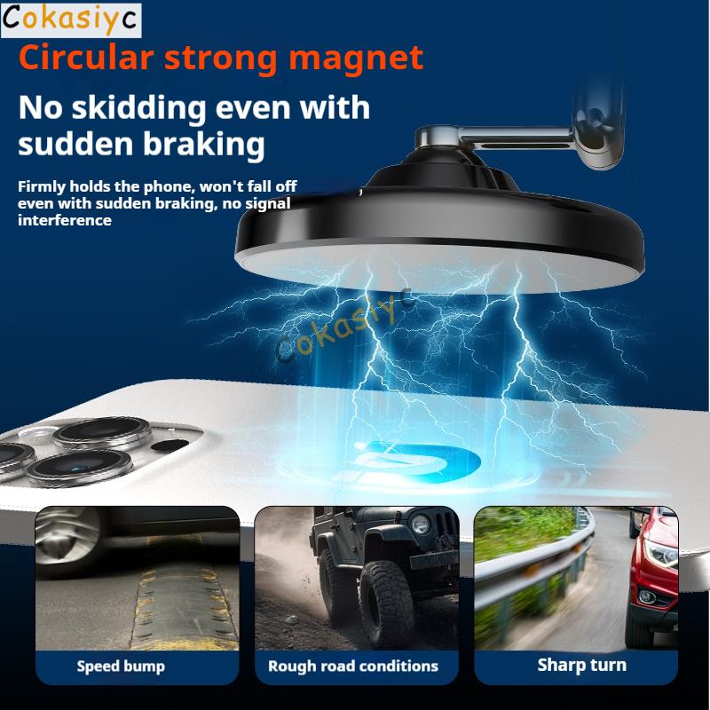 Car Vacuum Magnetic Phone Holder Portable Foldable Rotatable Suction Cup Stand For Baojun 310 330 360 510 530 560 610 730 Rs-3