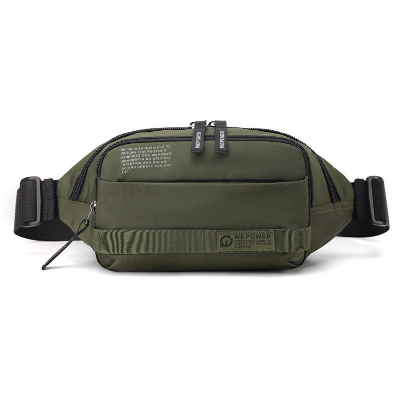 Versatile Large Capacity Men's Chest Bag Fashion Casual Phone Crossbody Sling Bag Cycling Waist Pack for Outdoor Daily