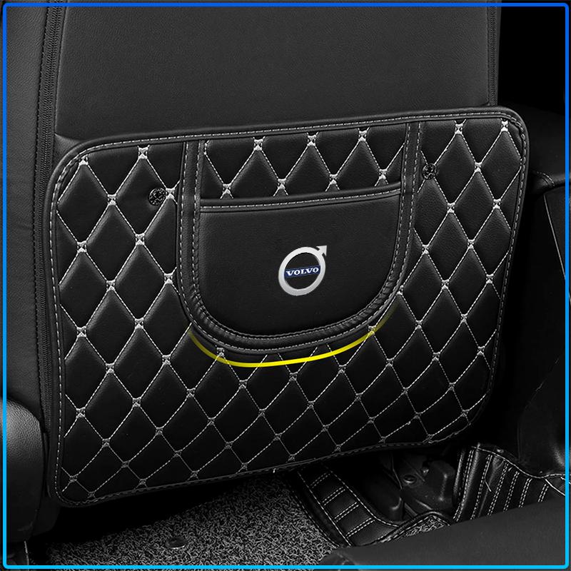 Car Anti-kick Pad Interior Pu Leather Auto Seat Back Protector Pads For Volvo 240 C70 S40 S50 S60 S70 S80 S90 V40 V50 V60 V90 XC40 XC60 XC90 Vnl Truck